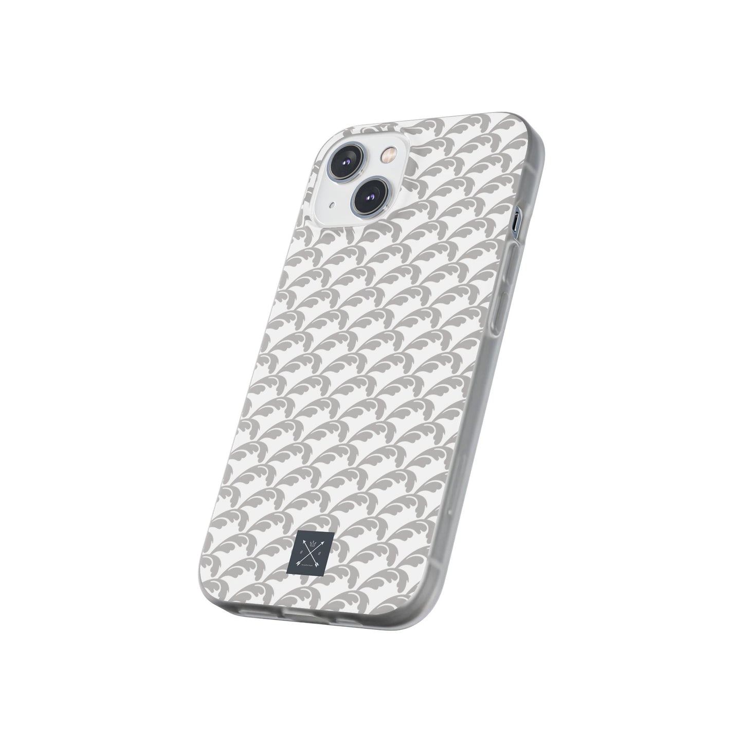 Beautiful Beloved Flourish (silver/white) - Flexi Phone Cases