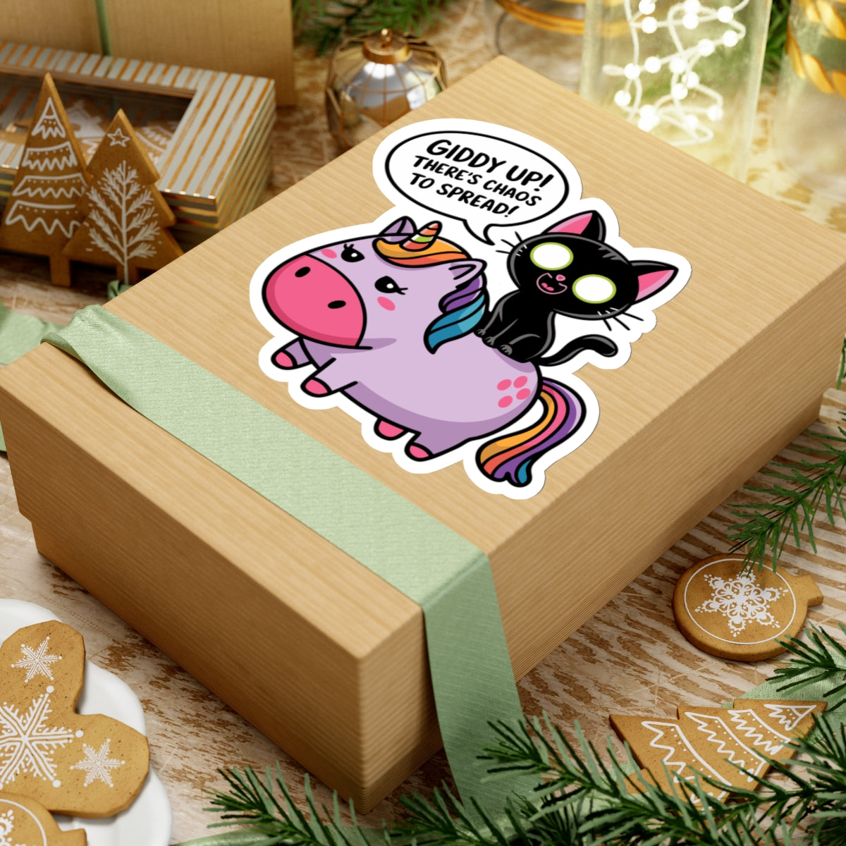 Giddy Up There’s Chaos To Spread - Kiss-Cut Stickers