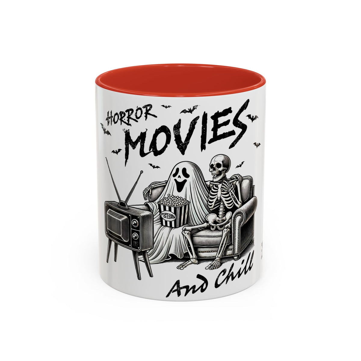 Horror Movies and Chill - Accent Coffee Mug (11, 15oz)