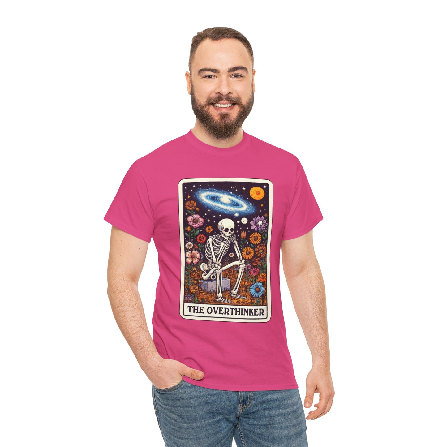 The Overthinker Skeletal Tarot - Unisex T-shirt