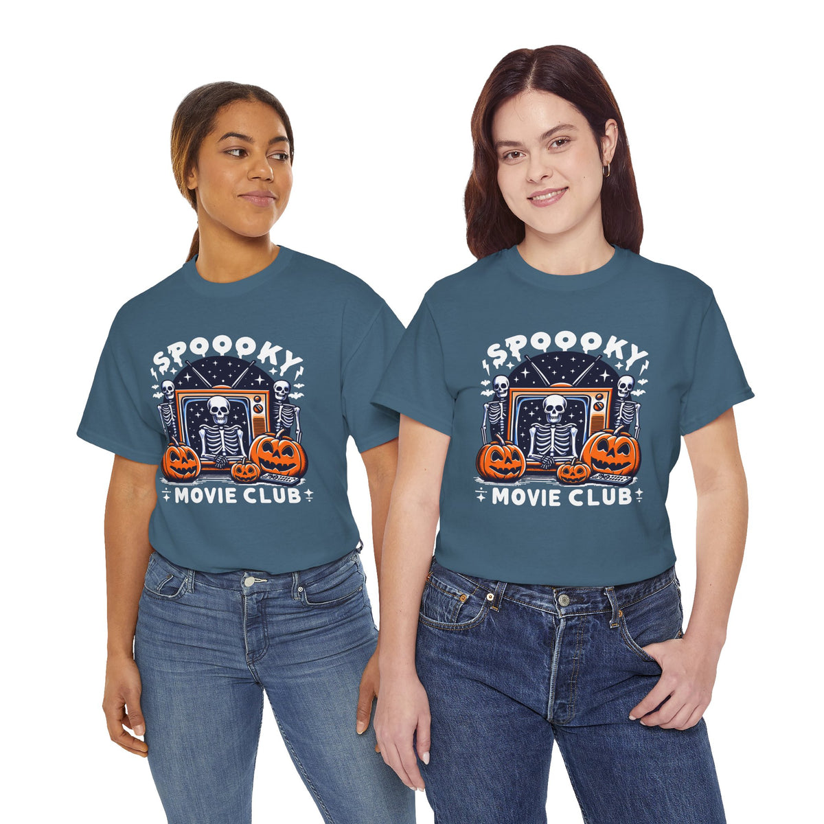 Spooky Movie Club -  Unisex Cotton Tee