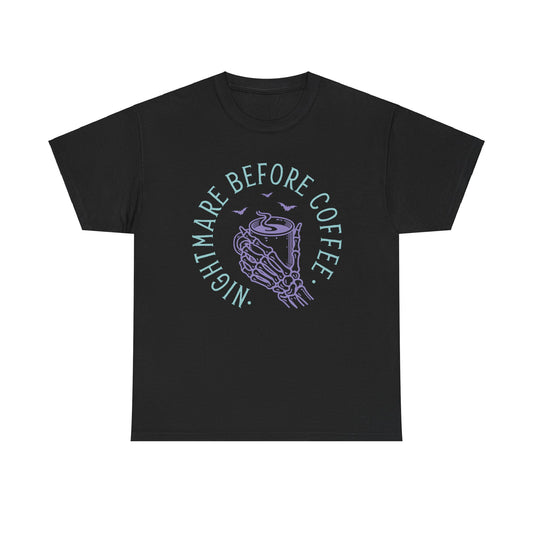 Nightmare Before Coffee - Unisex Heavy Cotton Tee