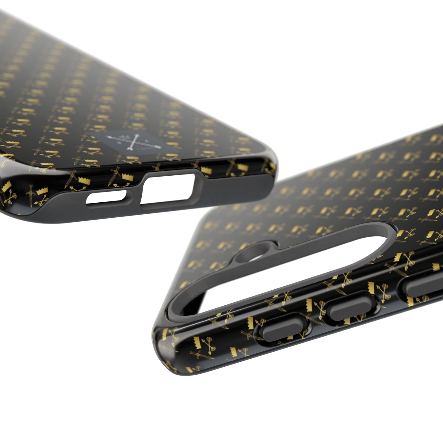 Gold and Bold Warrior Pattern - Tough Phone Cases
