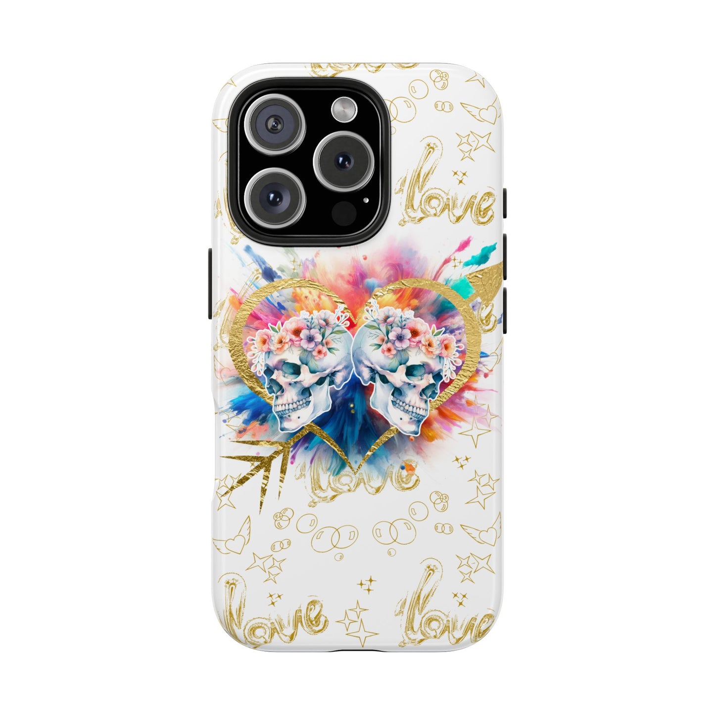 Love is Golden Watercolor - Tough Phone Cases