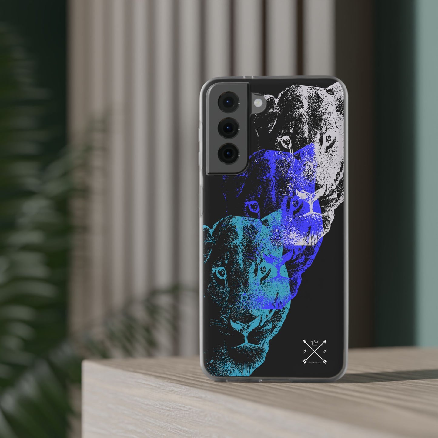 Lioness Arising (black/blue/silver) - Flexi Cases