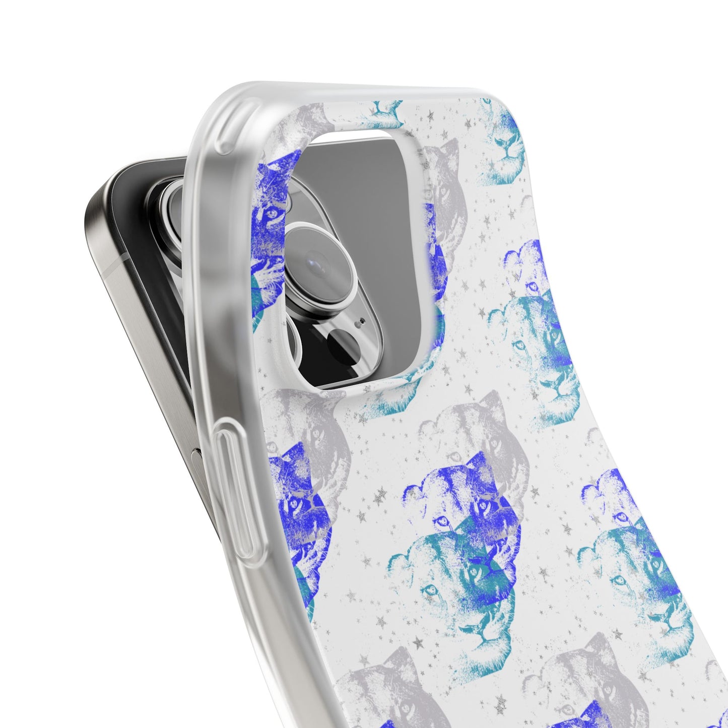 Lioness Arising (white/blue) - Flexi Phone Cases