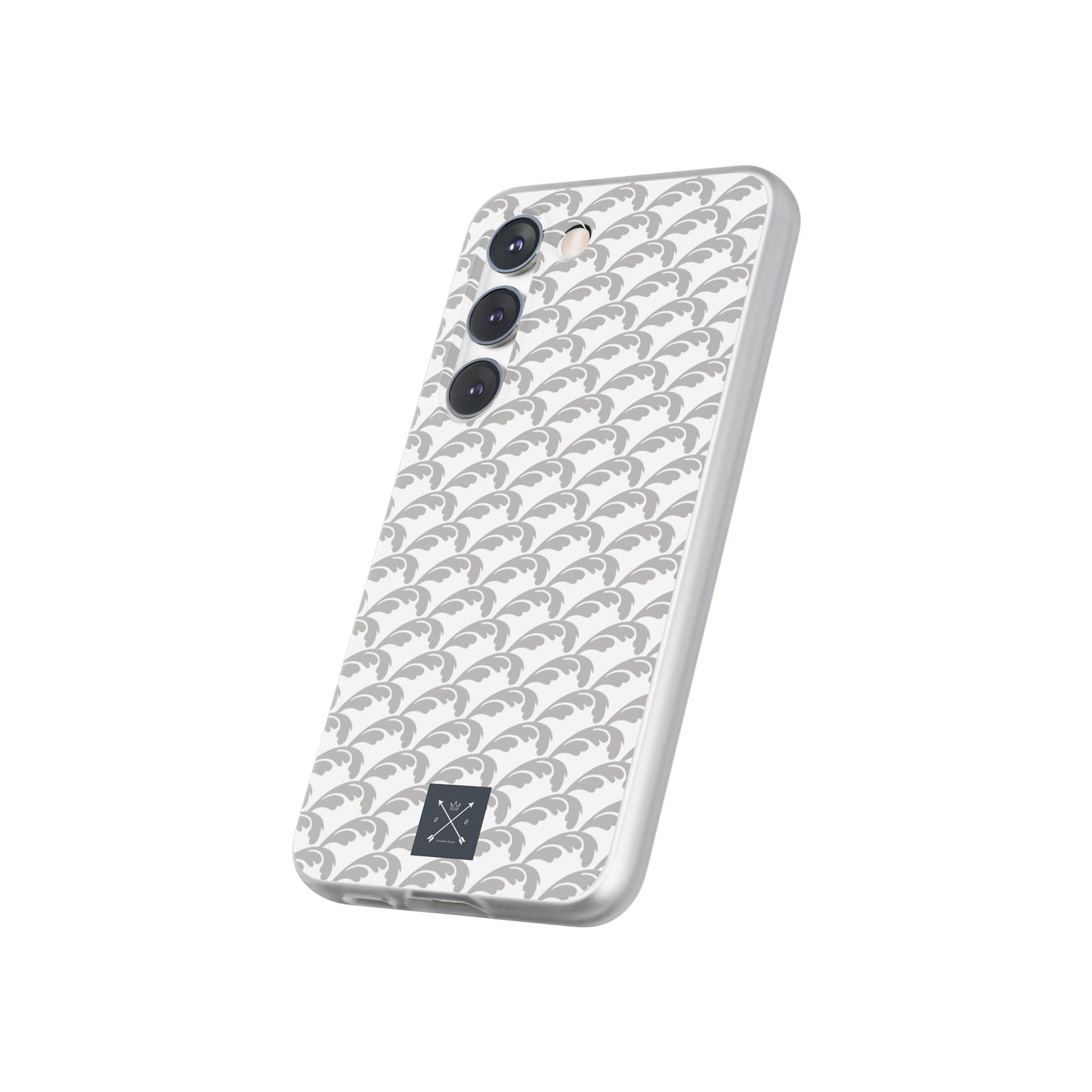 Beautiful Beloved Flourish (silver/white) - Flexi Phone Cases