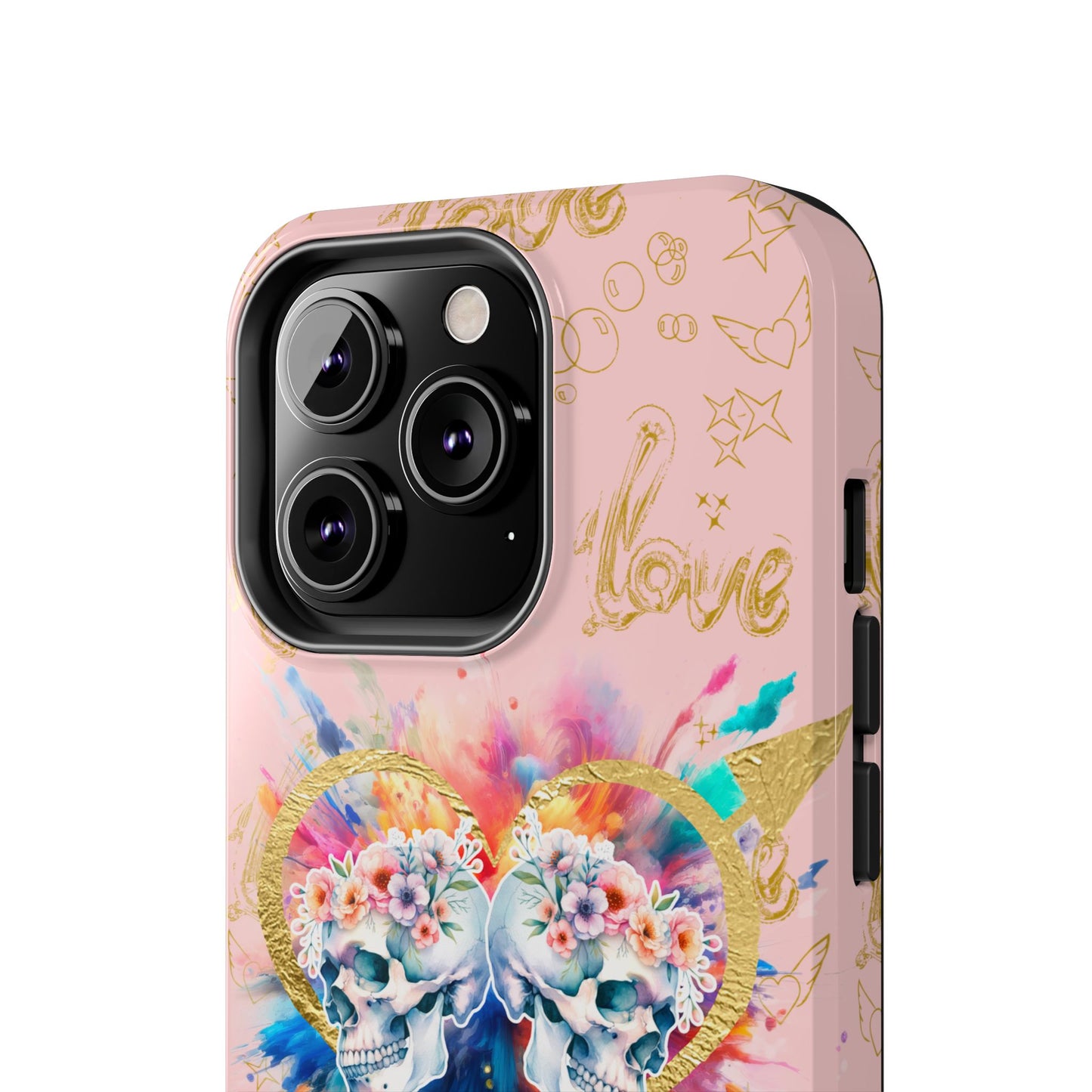 Love is Golden Watercolor (pink) - Tough Phone Cases