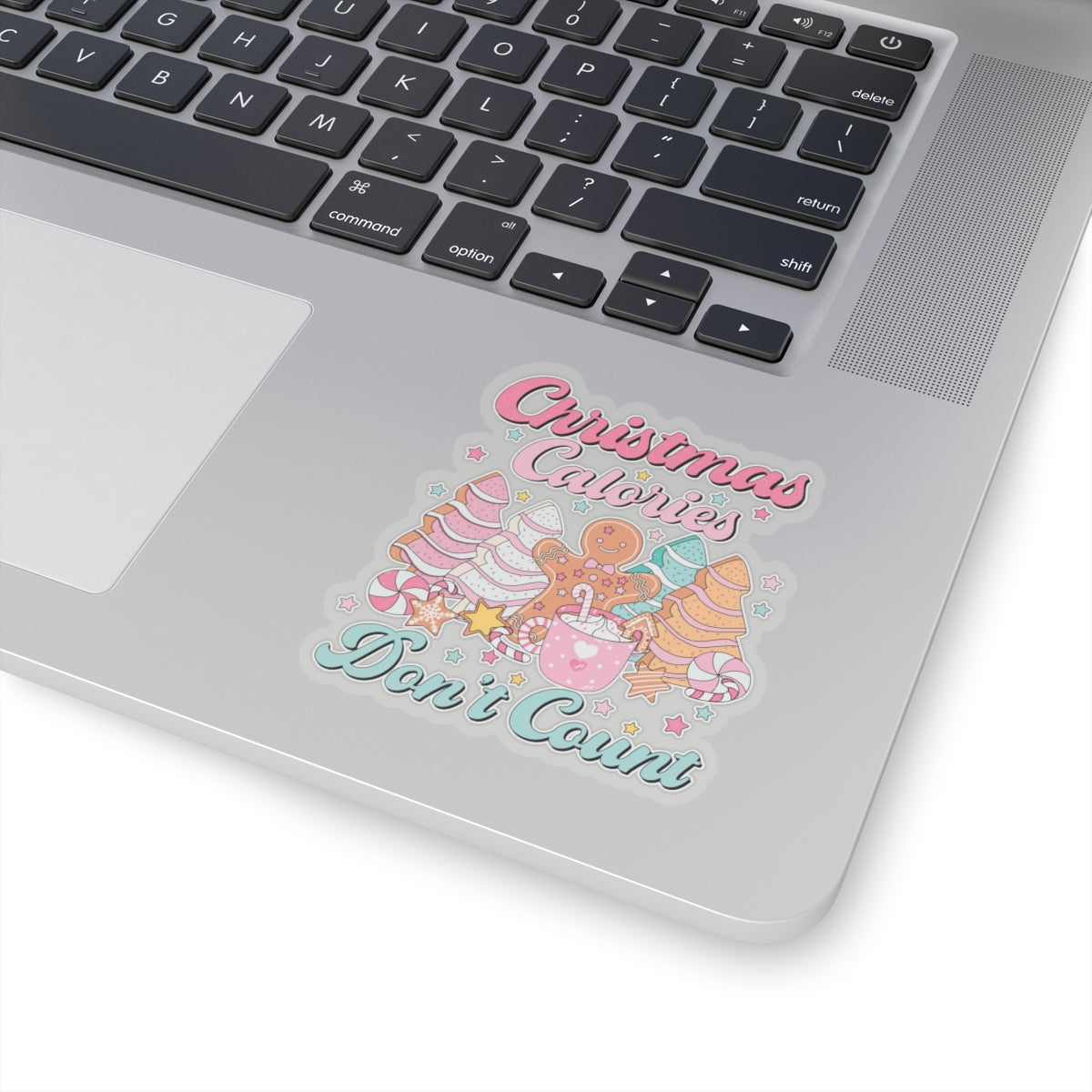 Kiss-Cut Stickers - Christmas Calories Don't Count, Christmas Cookies