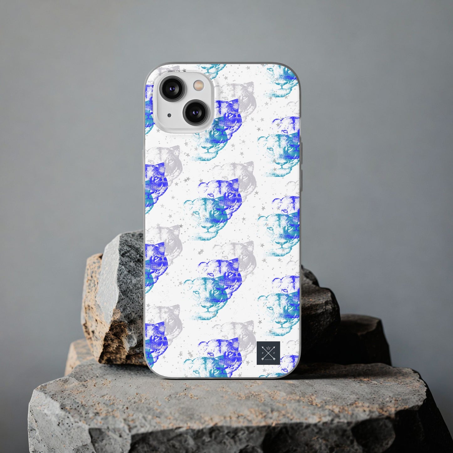 Lioness Arising (white/blue) - Flexi Phone Cases