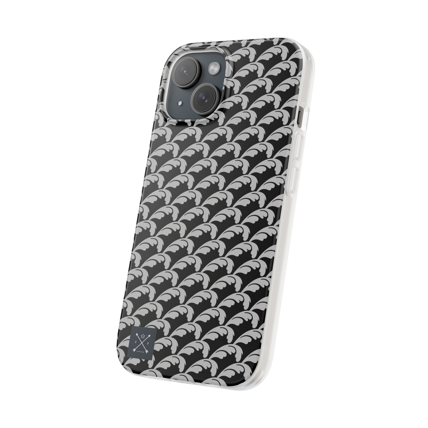 Beautiful Beloved Flourish (silver/black) - Flexi Phone Cases