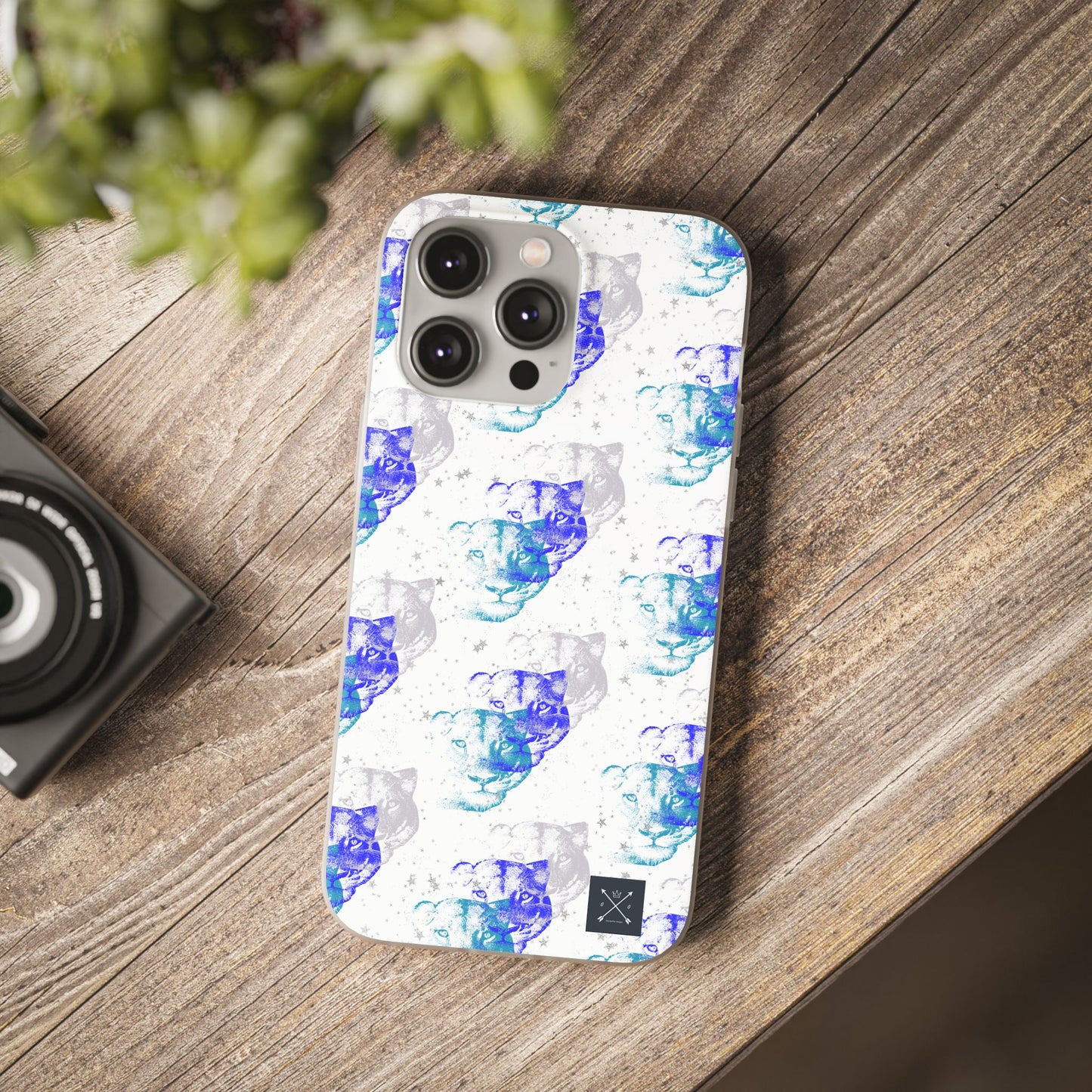 Lioness Arising (white/blue) - Flexi Phone Cases