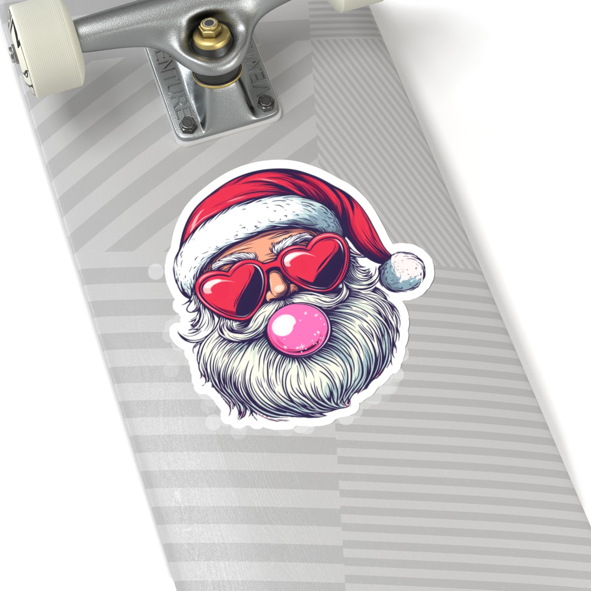 Christmas Stickers - Retro Bubblegum Santa