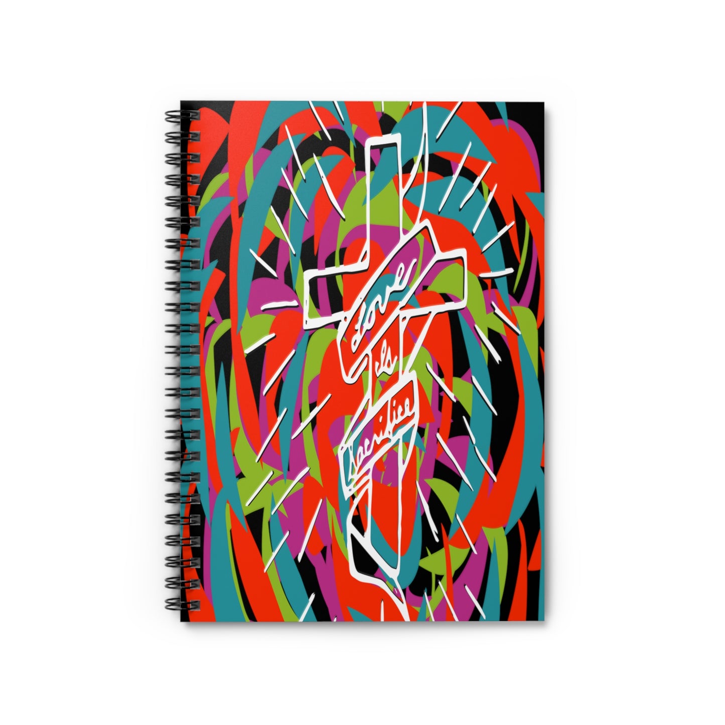 Love is Sacrifice - Spiral Notebook - Ruled Line