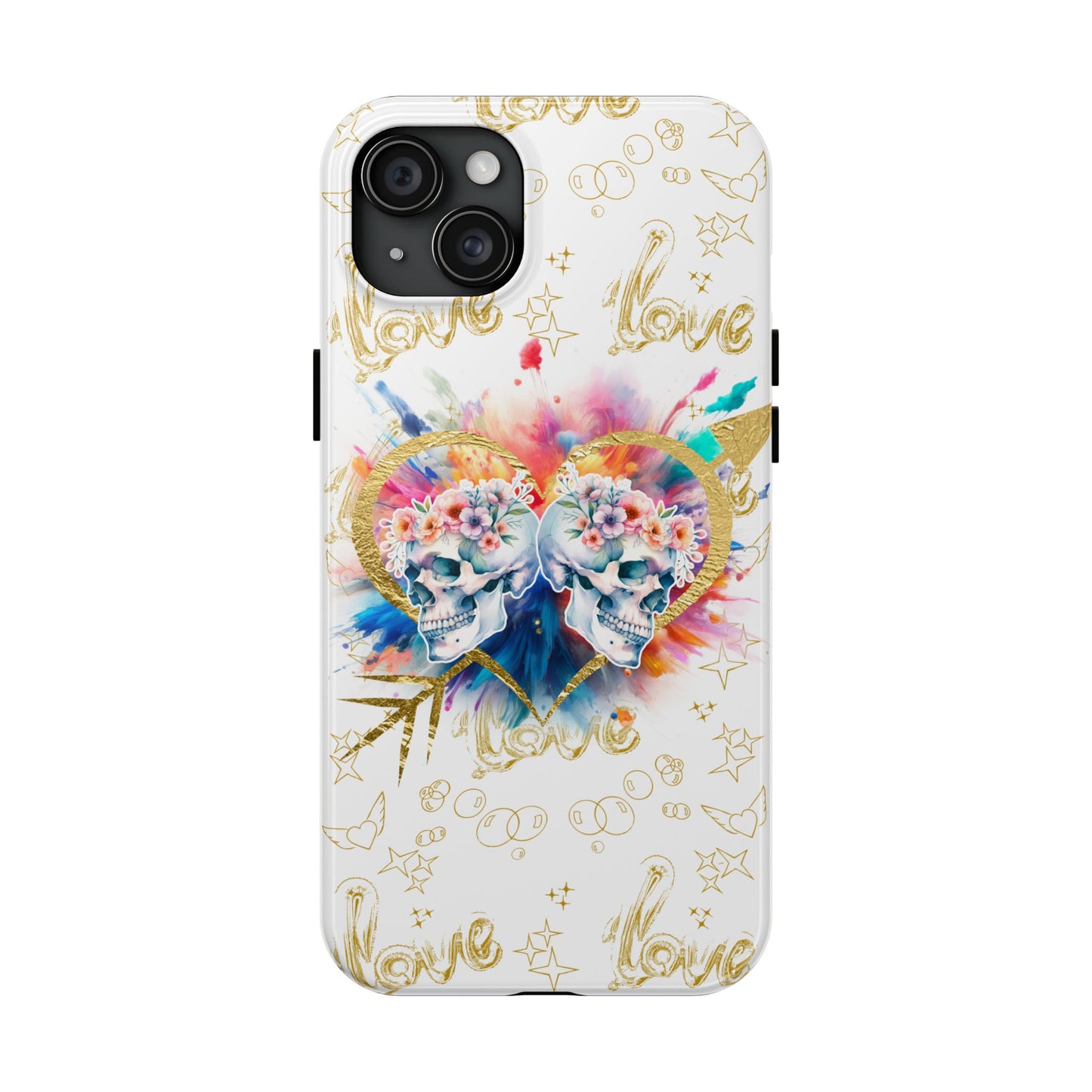 Love is Golden Watercolor - Tough Phone Cases