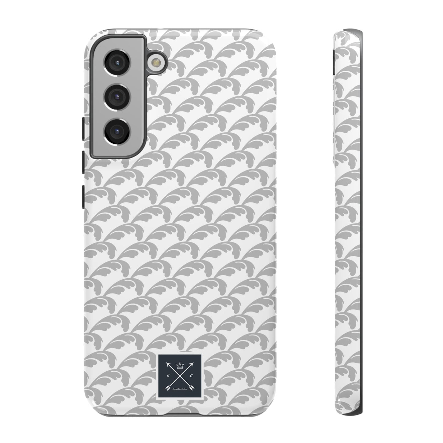 Beautiful Beloved Flourish (silver/white) - Tough Phone Cases