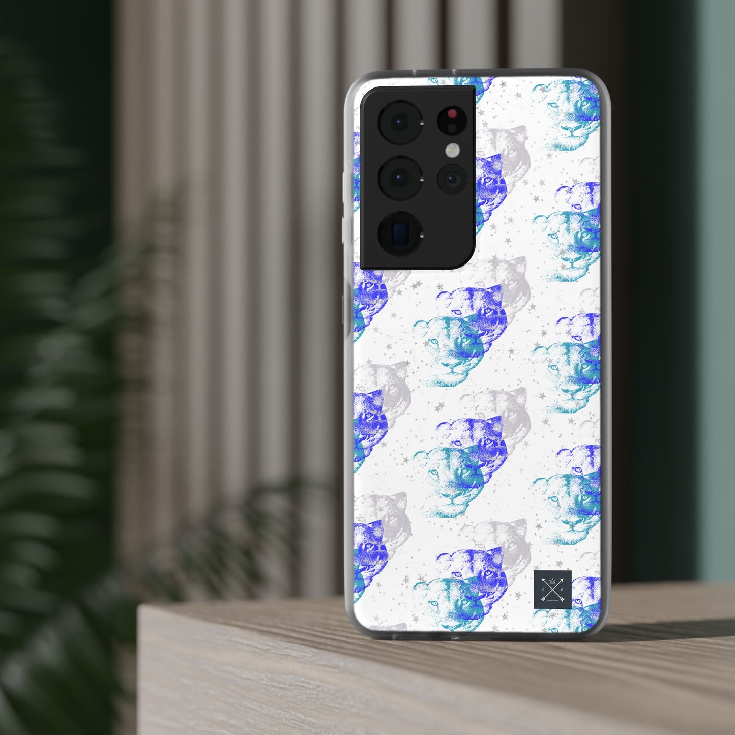 Lioness Arising (white/blue) - Flexi Phone Cases