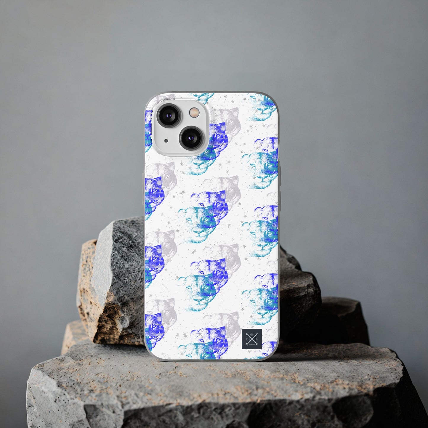 Lioness Arising (white/blue) - Flexi Phone Cases