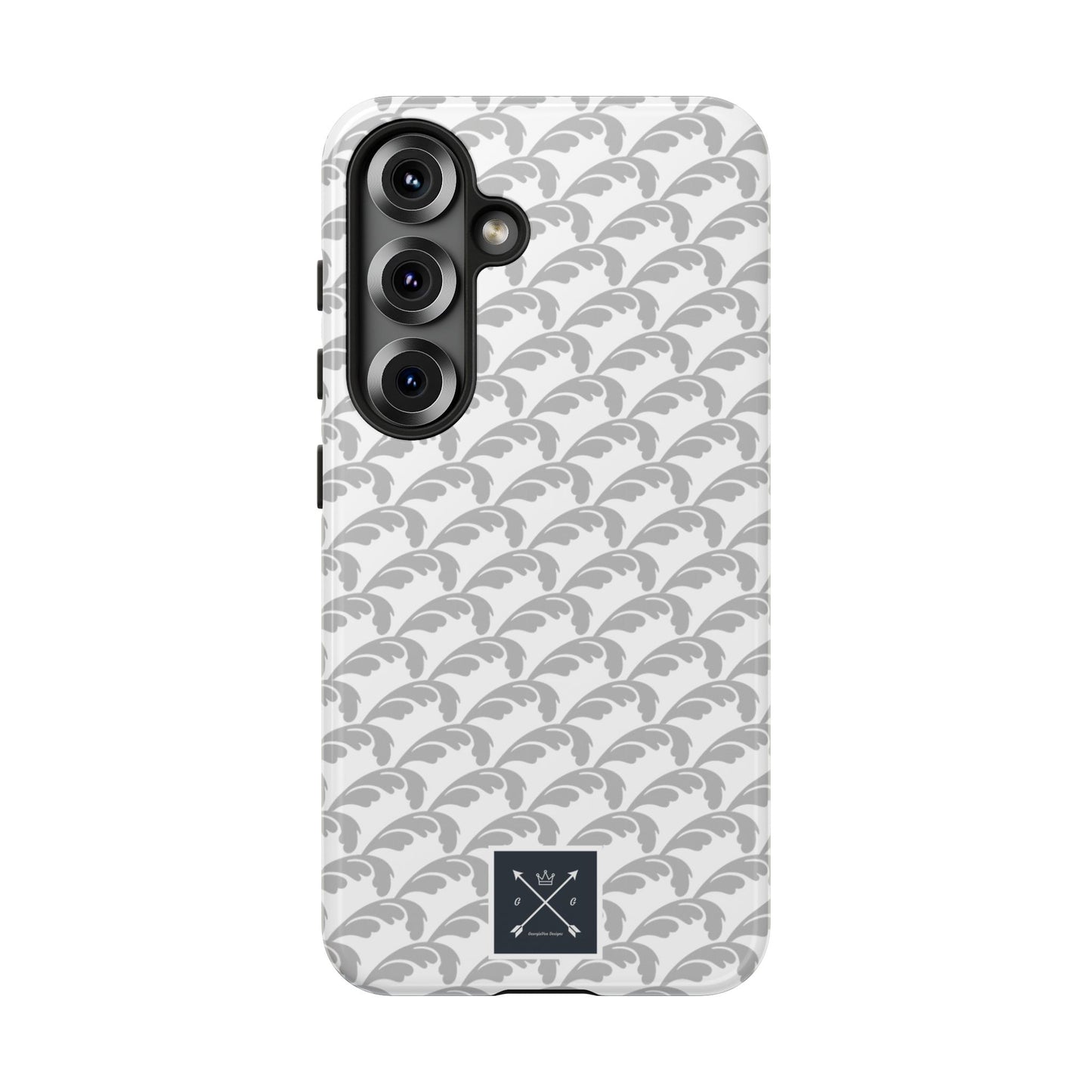 Beautiful Beloved Flourish (silver/white) - Tough Phone Cases