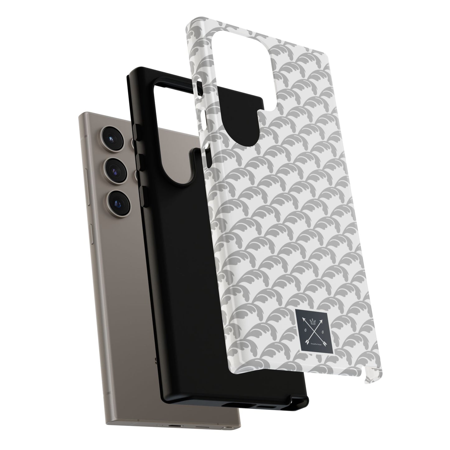 Beautiful Beloved Flourish (silver/white) - Tough Phone Cases