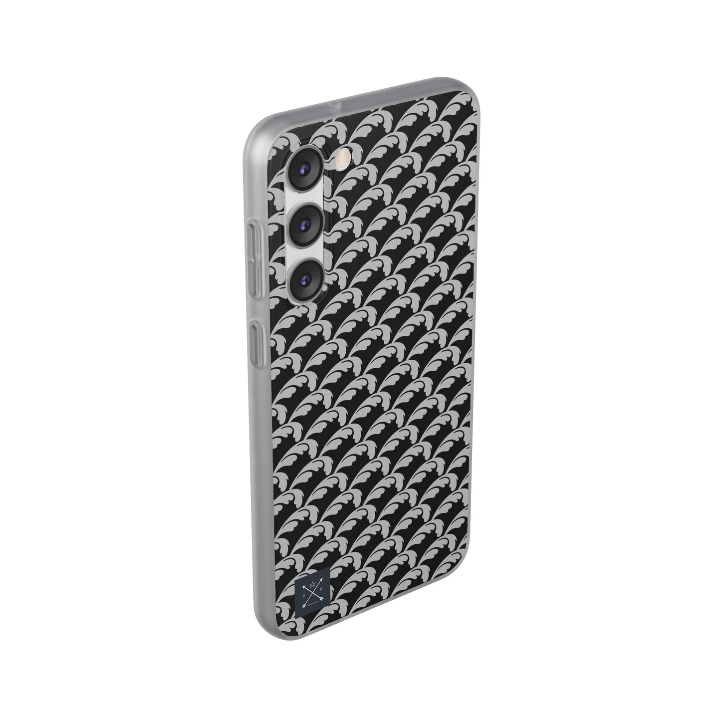 Beautiful Beloved Flourish (silver/black) - Flexi Phone Cases