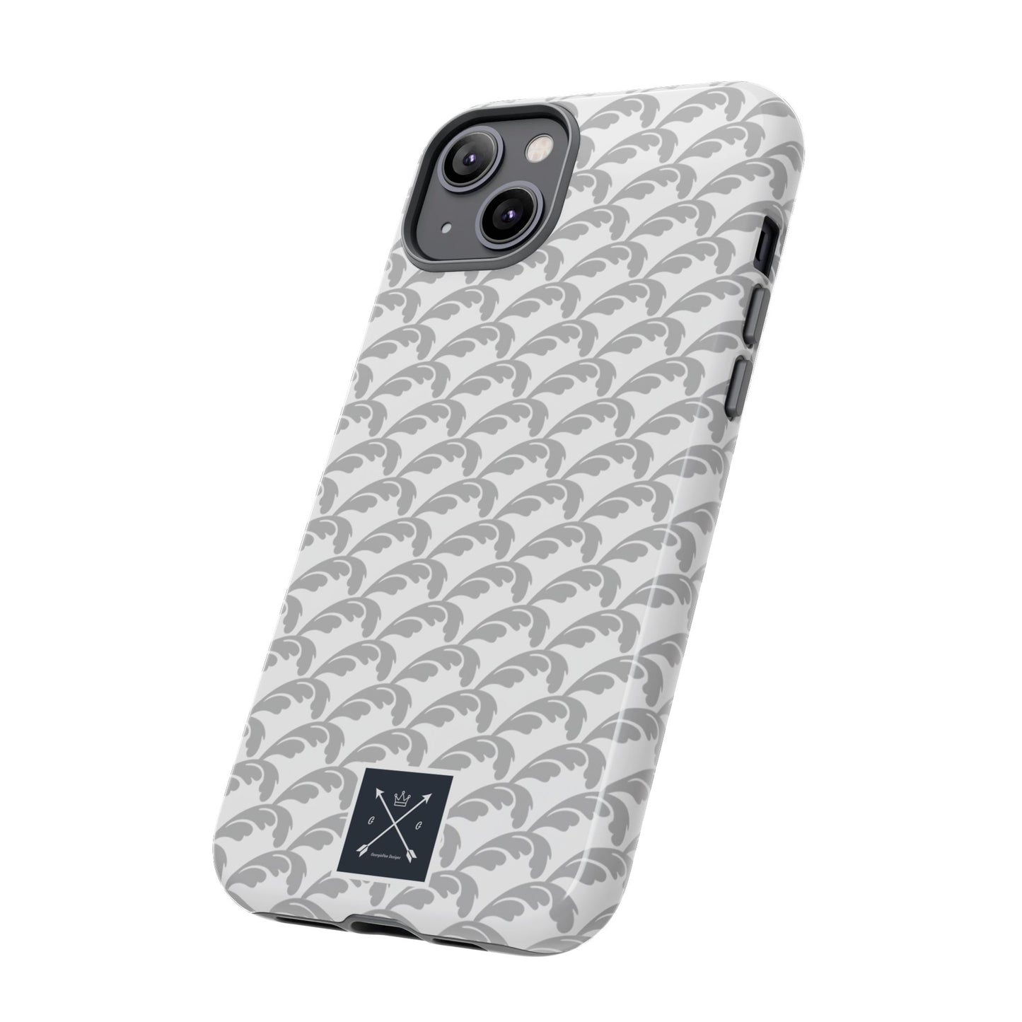Beautiful Beloved Flourish (silver/white) - Tough Phone Cases