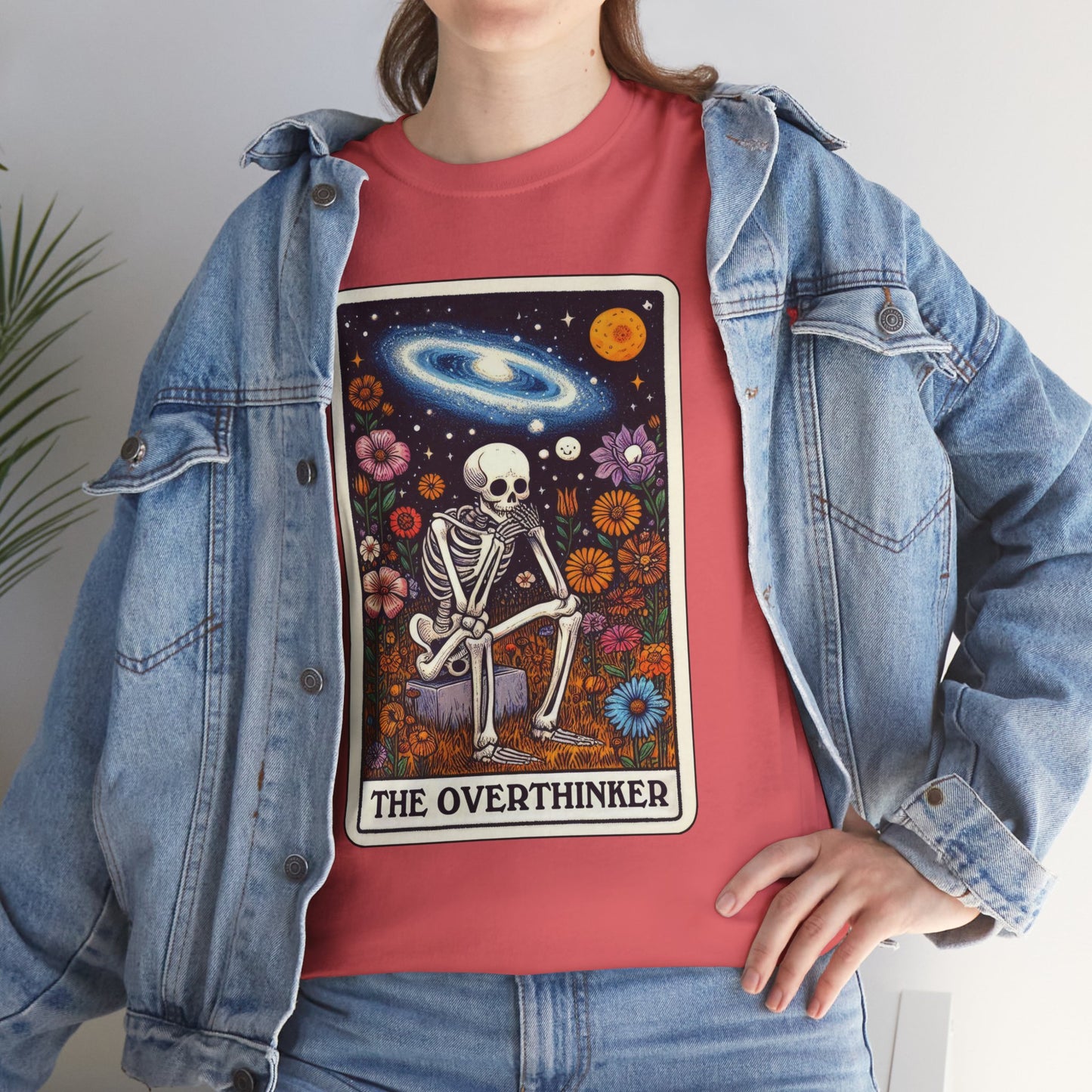 The Overthinker Skeletal Tarot - Unisex T-shirt