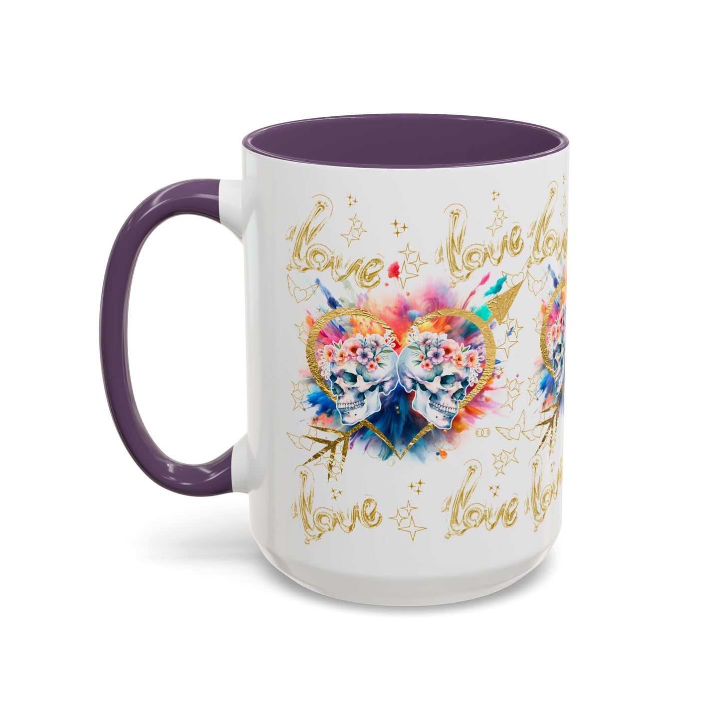 Love is Golden Watercolor - Accent Coffee Mug (11, 15oz)