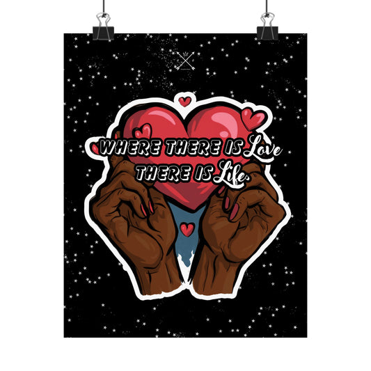 Love & Life Quote - Matte Vertical Posters