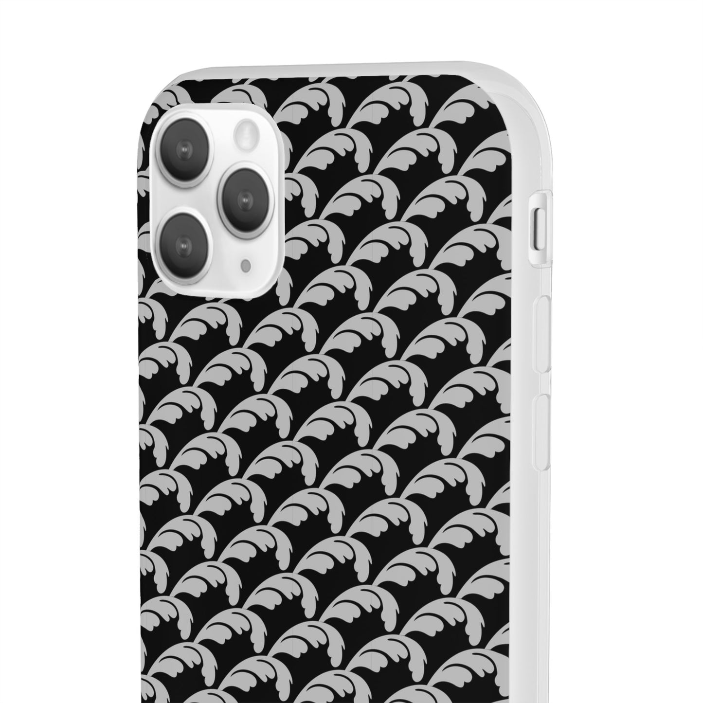 Beautiful Beloved Flourish (silver/black) - Flexi Phone Cases