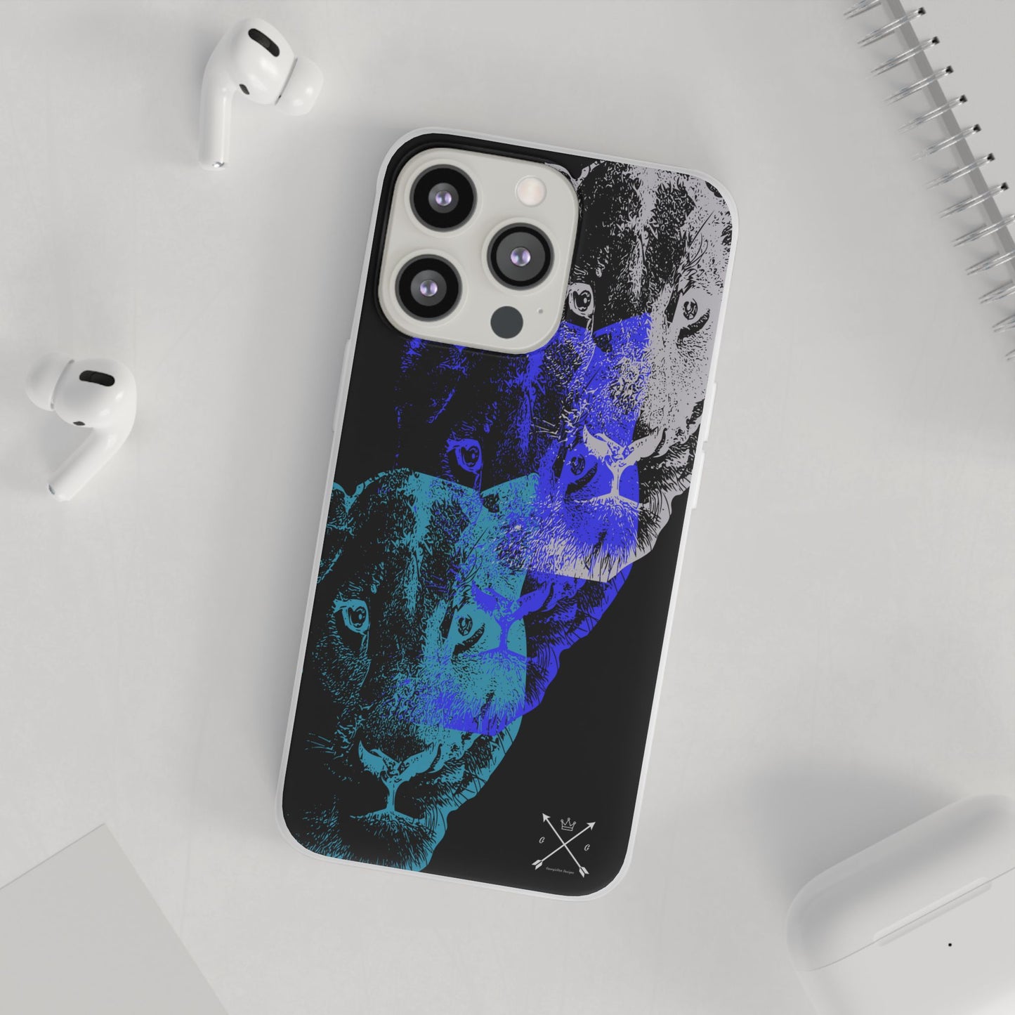 Lioness Arising (black/blue/silver) - Flexi Cases