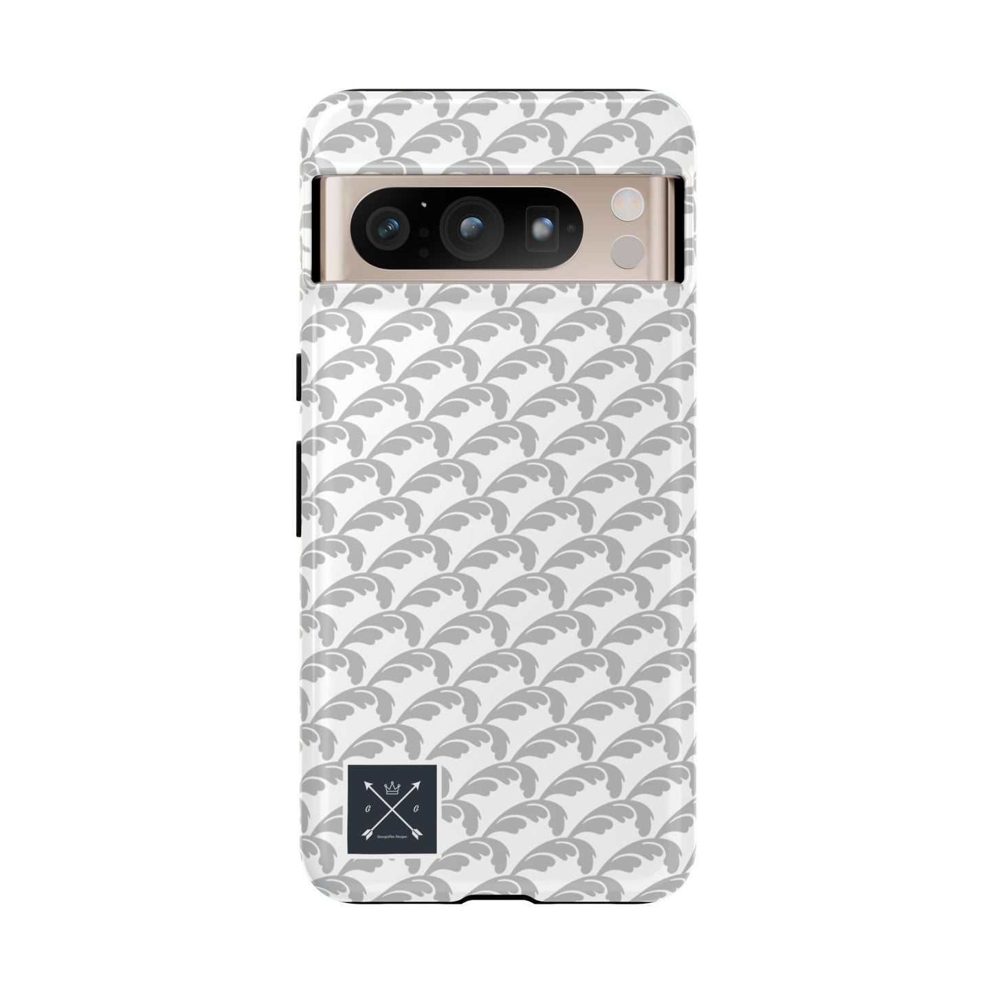 Beautiful Beloved Flourish (silver/white) - Tough Phone Cases