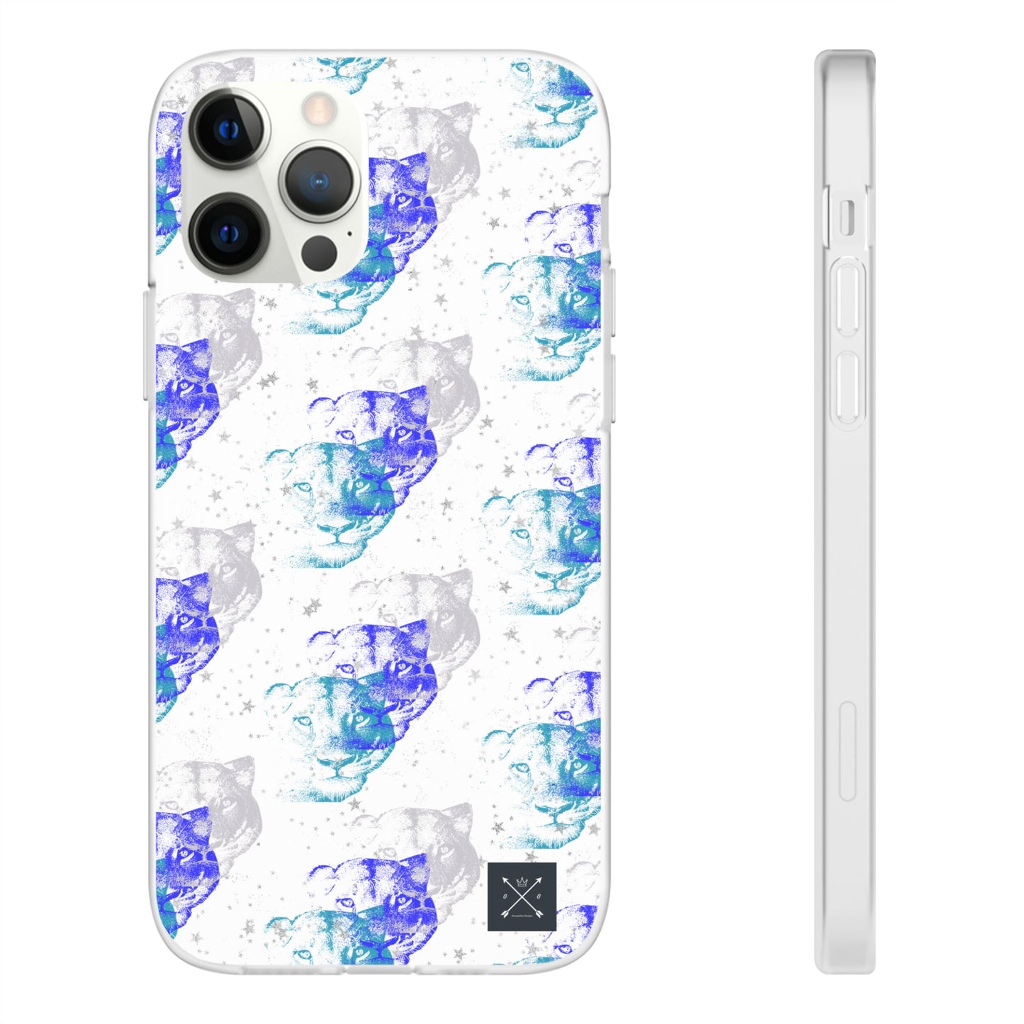 Lioness Arising (white/blue) - Flexi Phone Cases