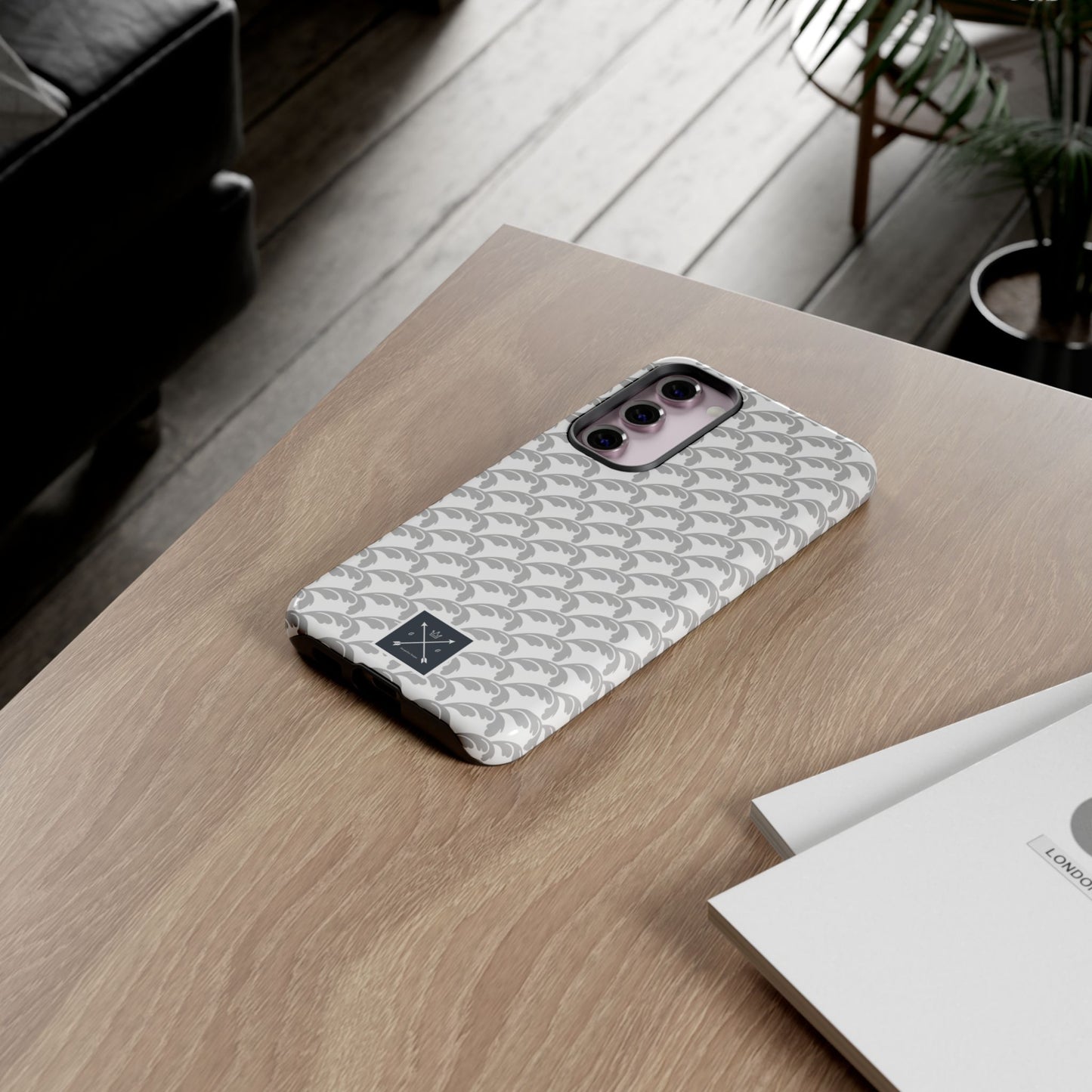 Beautiful Beloved Flourish (silver/white) - Tough Phone Cases