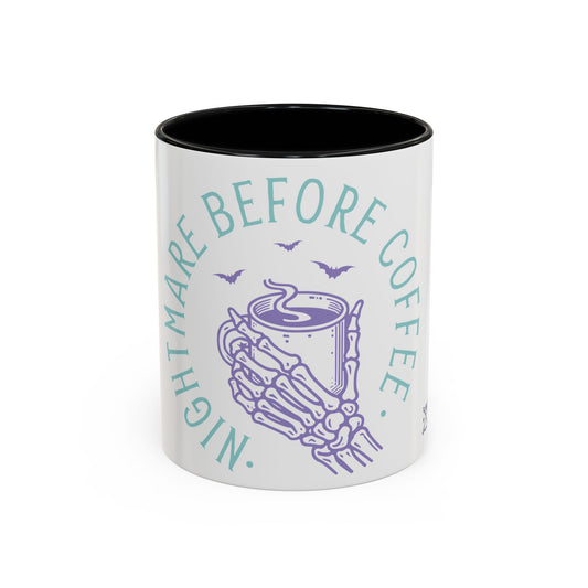 Nightmare Before Coffee - Accent Coffee Mug (11, 15oz)