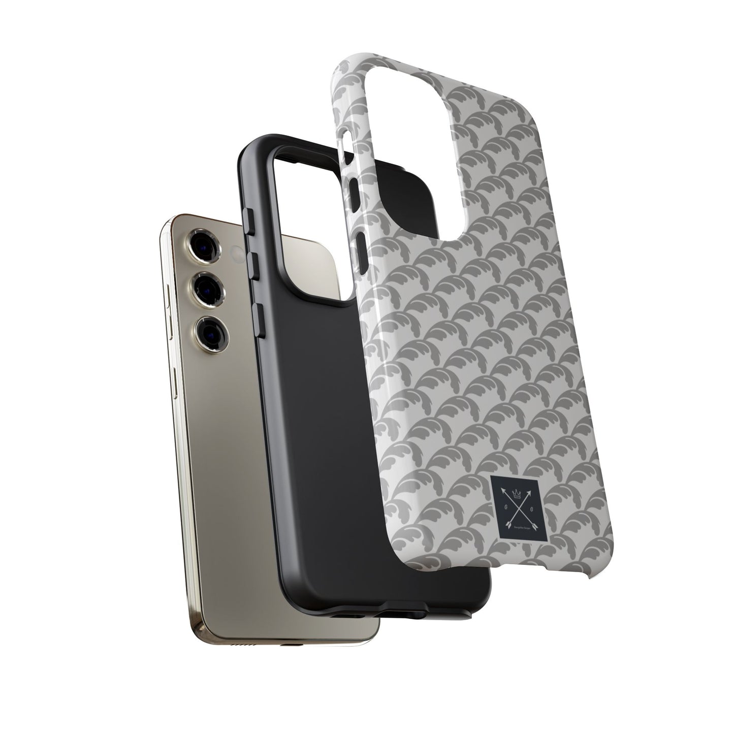 Beautiful Beloved Flourish (silver/white) - Tough Phone Cases