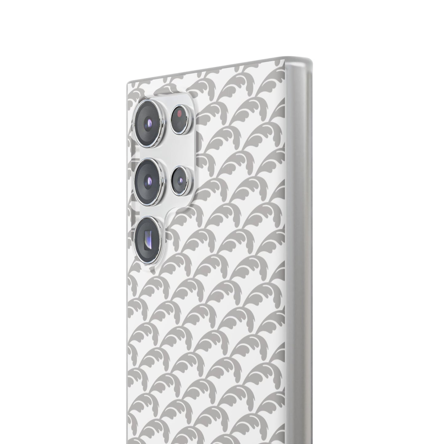 Beautiful Beloved Flourish (silver/white) - Flexi Phone Cases
