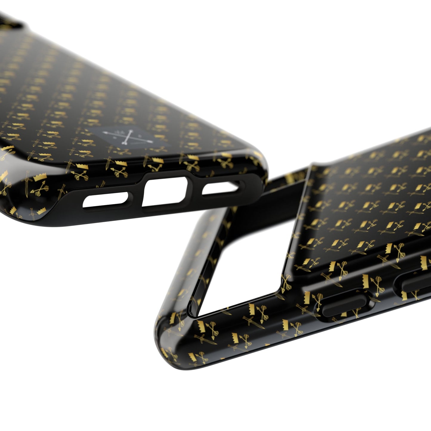 Gold and Bold Warrior Pattern - Tough Phone Cases