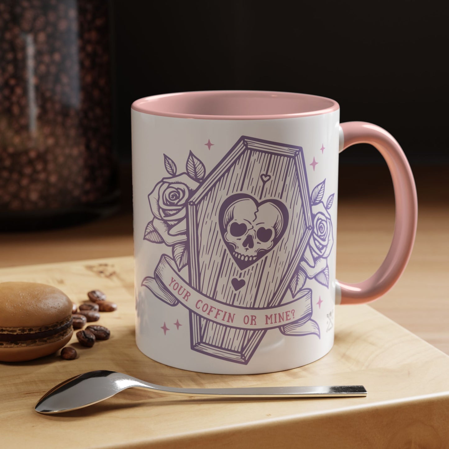 Your Coffin or Mine? - Accent Coffee Mug (11, 15oz)