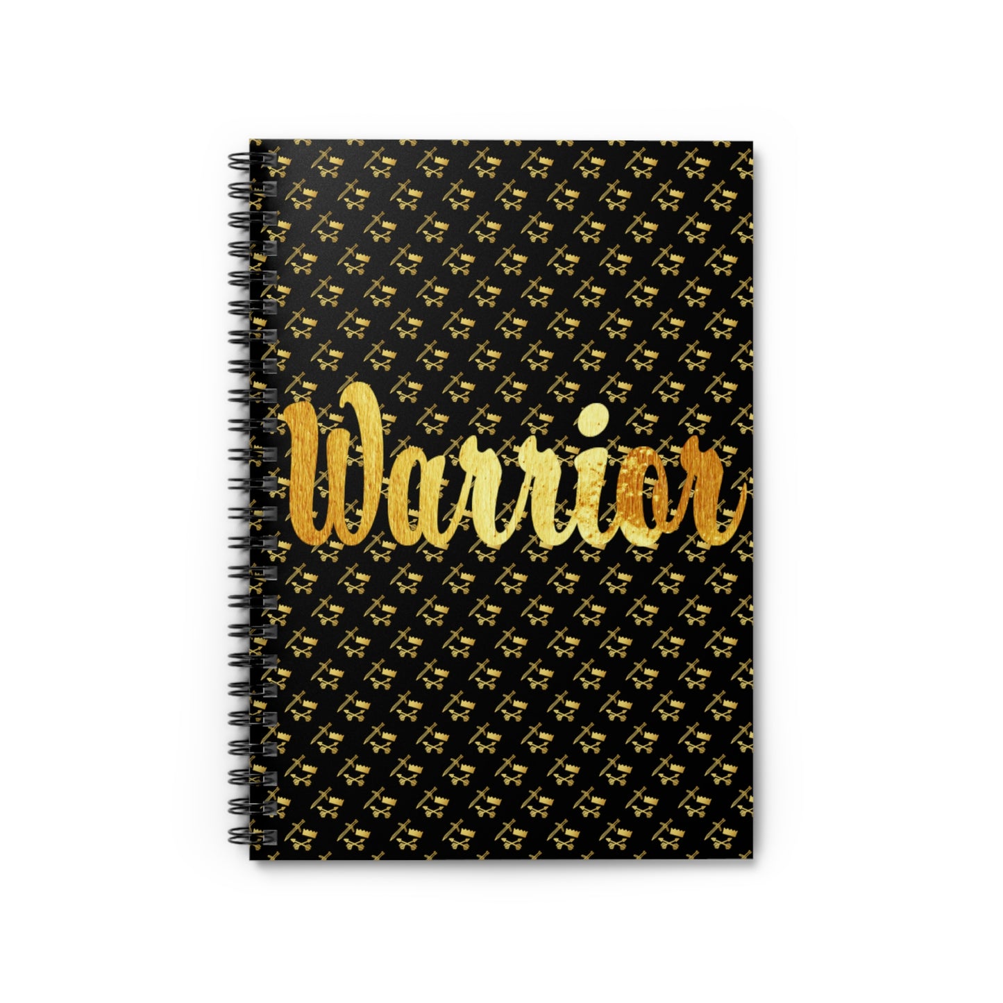 Gold and Bold Warrior - Spiral Notebook - Ruled Line