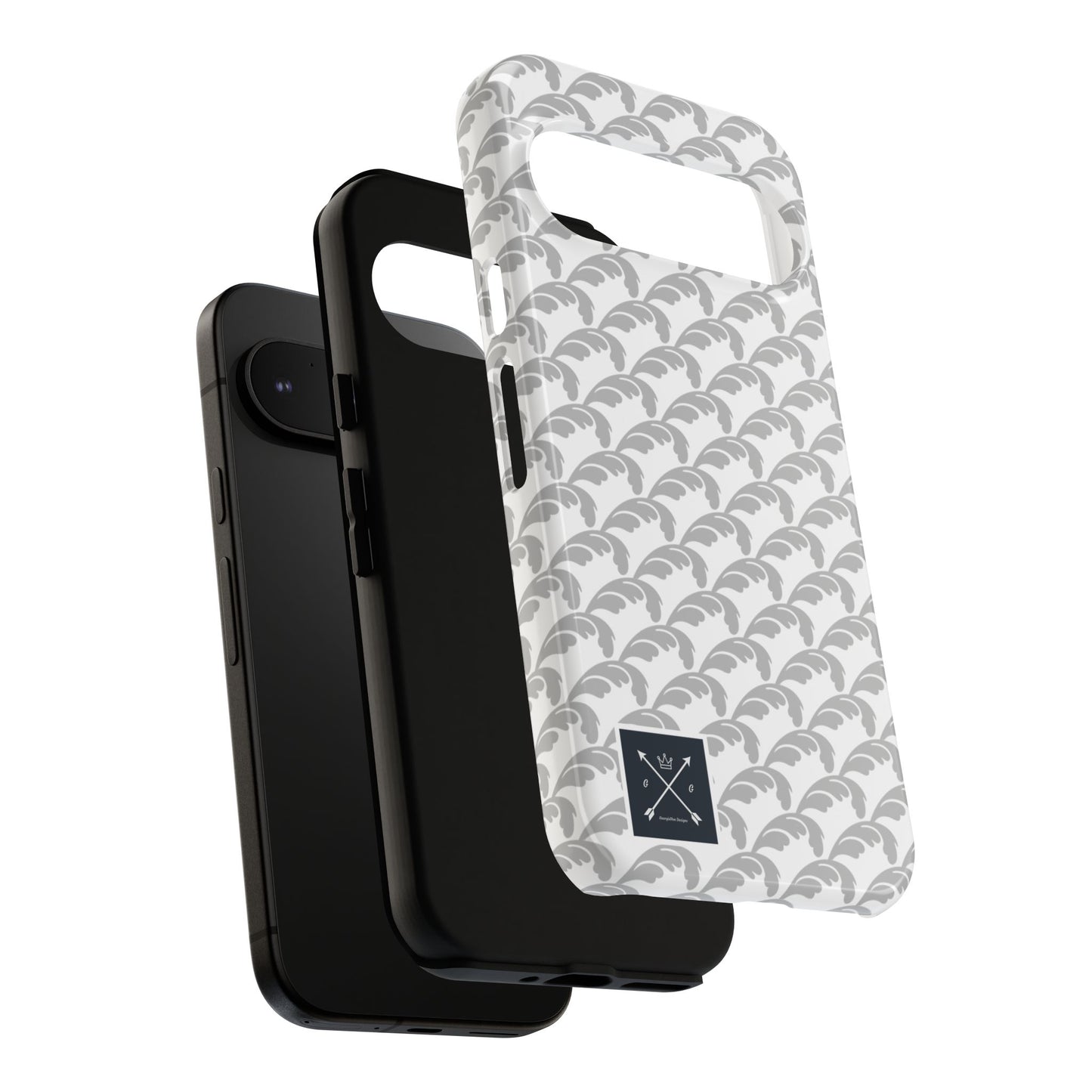 Beautiful Beloved Flourish (silver/white) - Tough Phone Cases