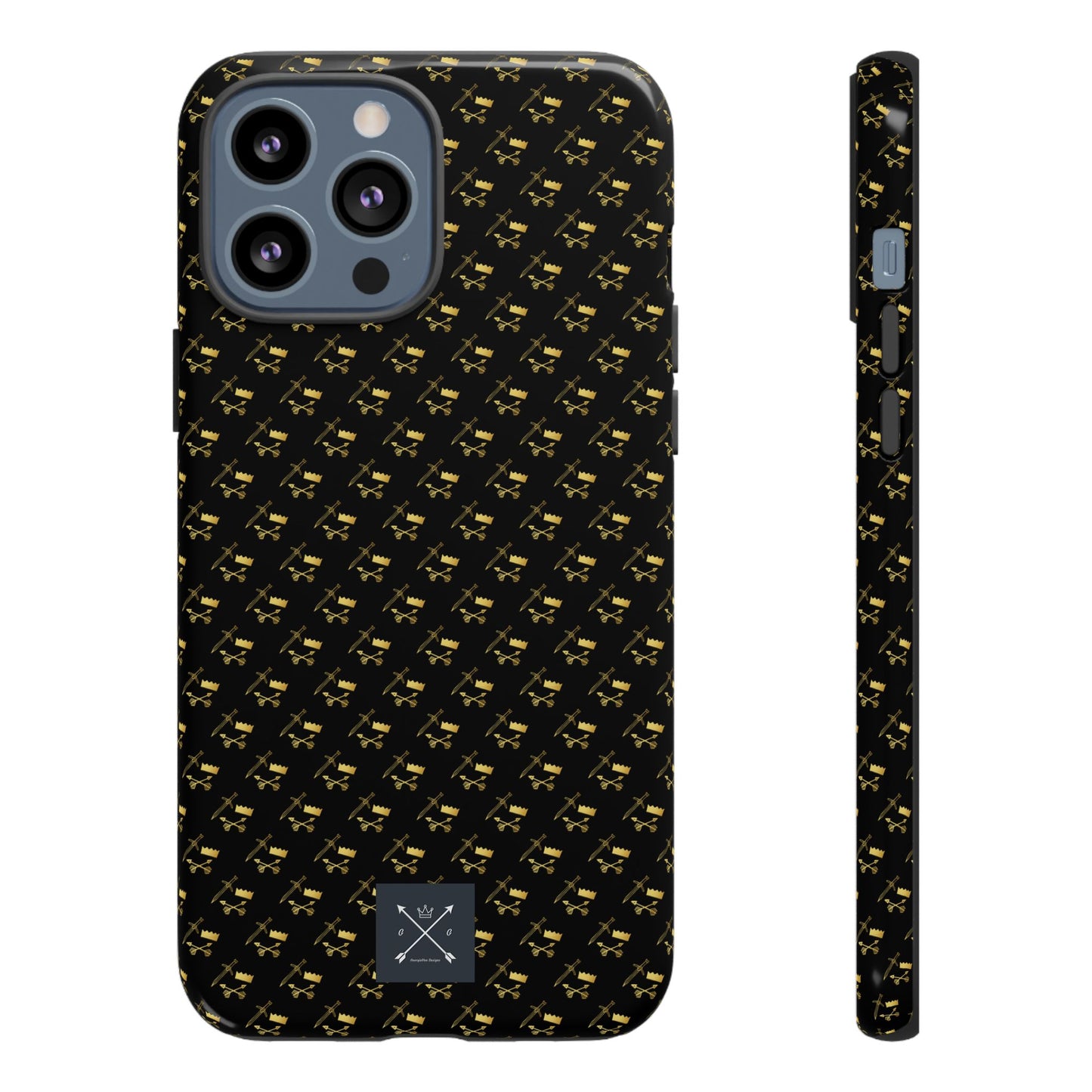 Gold and Bold Warrior Pattern - Tough Phone Cases