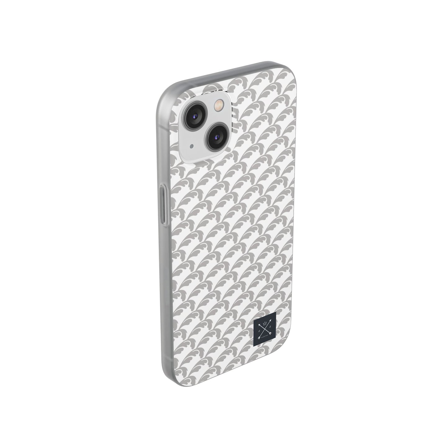 Beautiful Beloved Flourish (silver/white) - Flexi Phone Cases