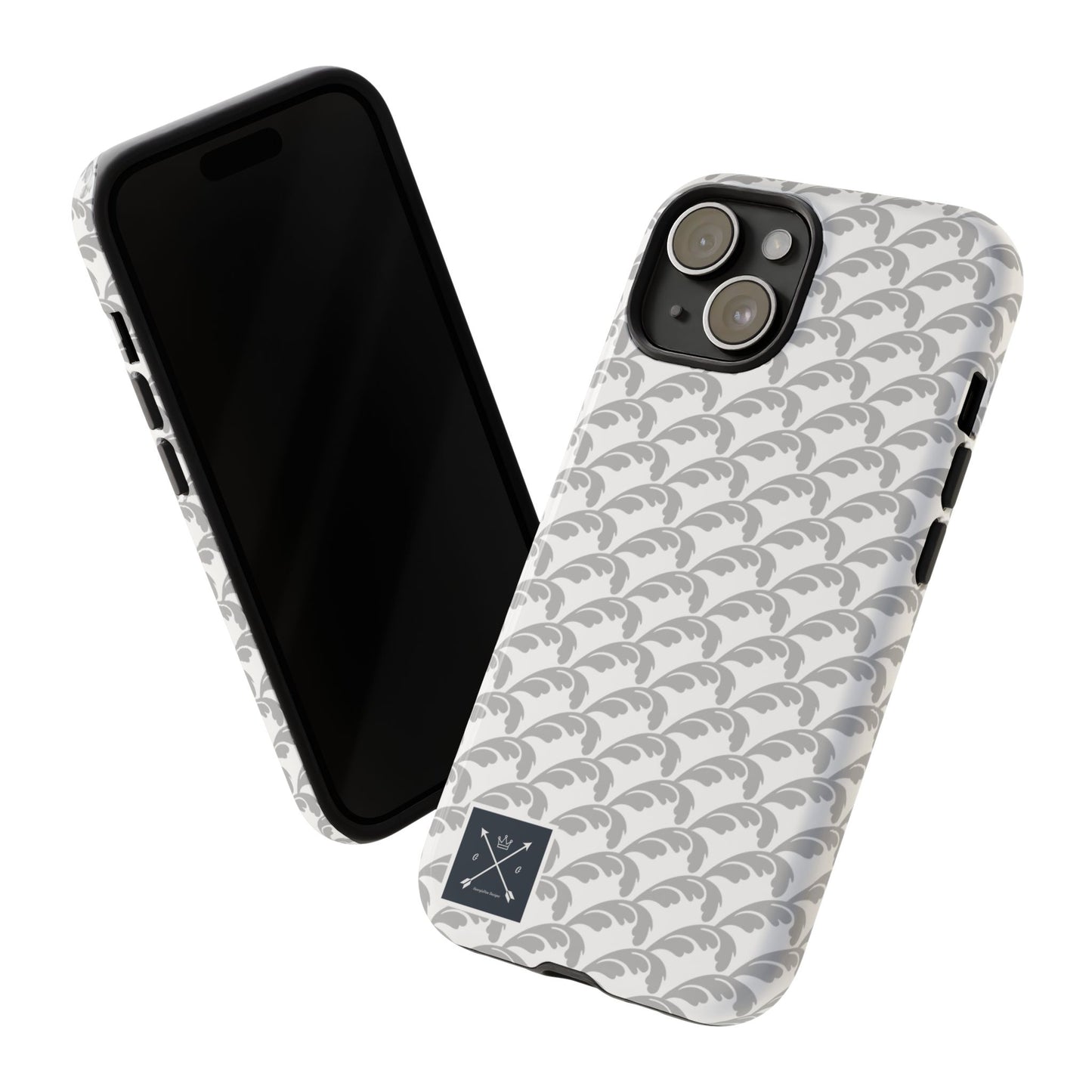 Beautiful Beloved Flourish (silver/white) - Tough Phone Cases