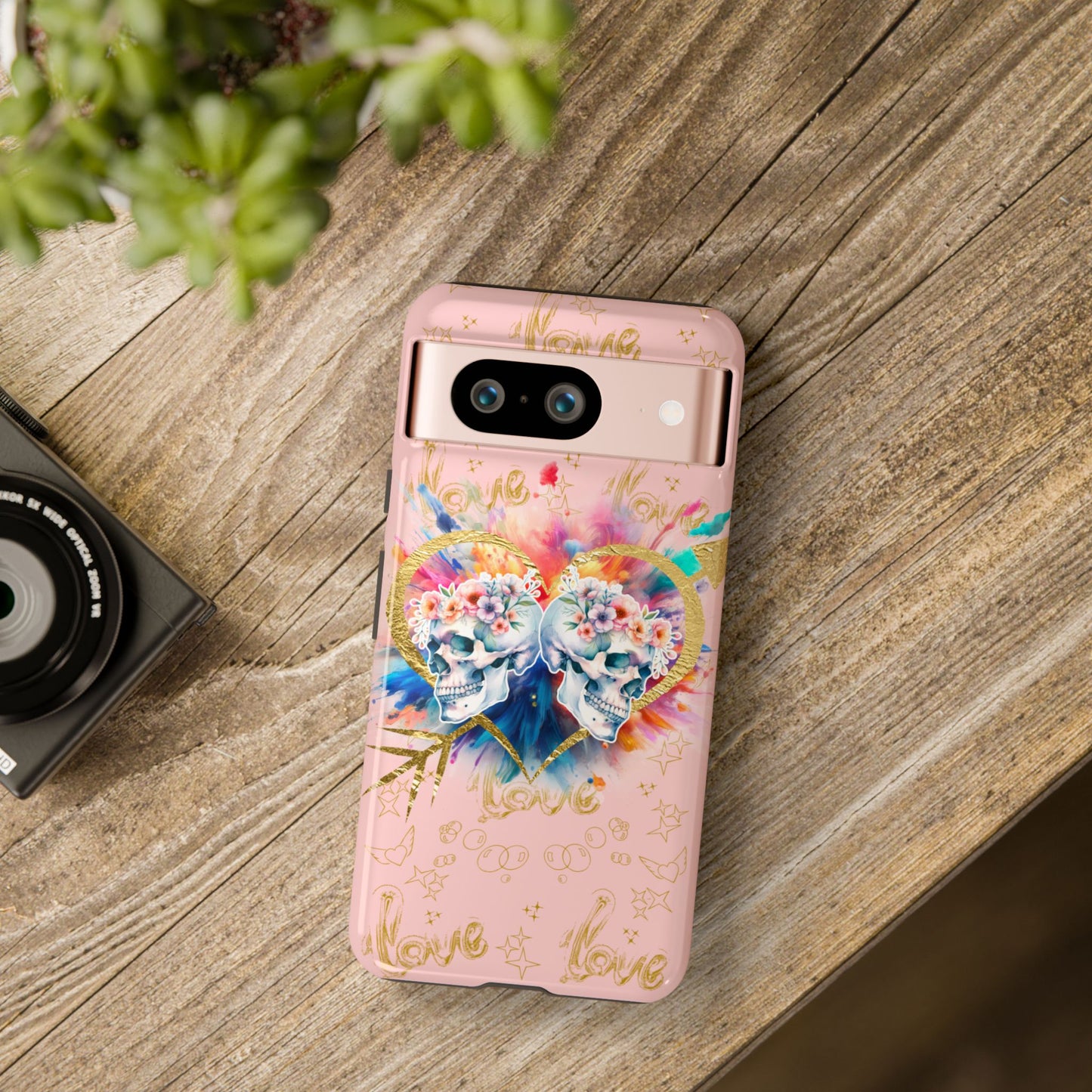 Love is Golden Watercolor (pink) - Tough Cases