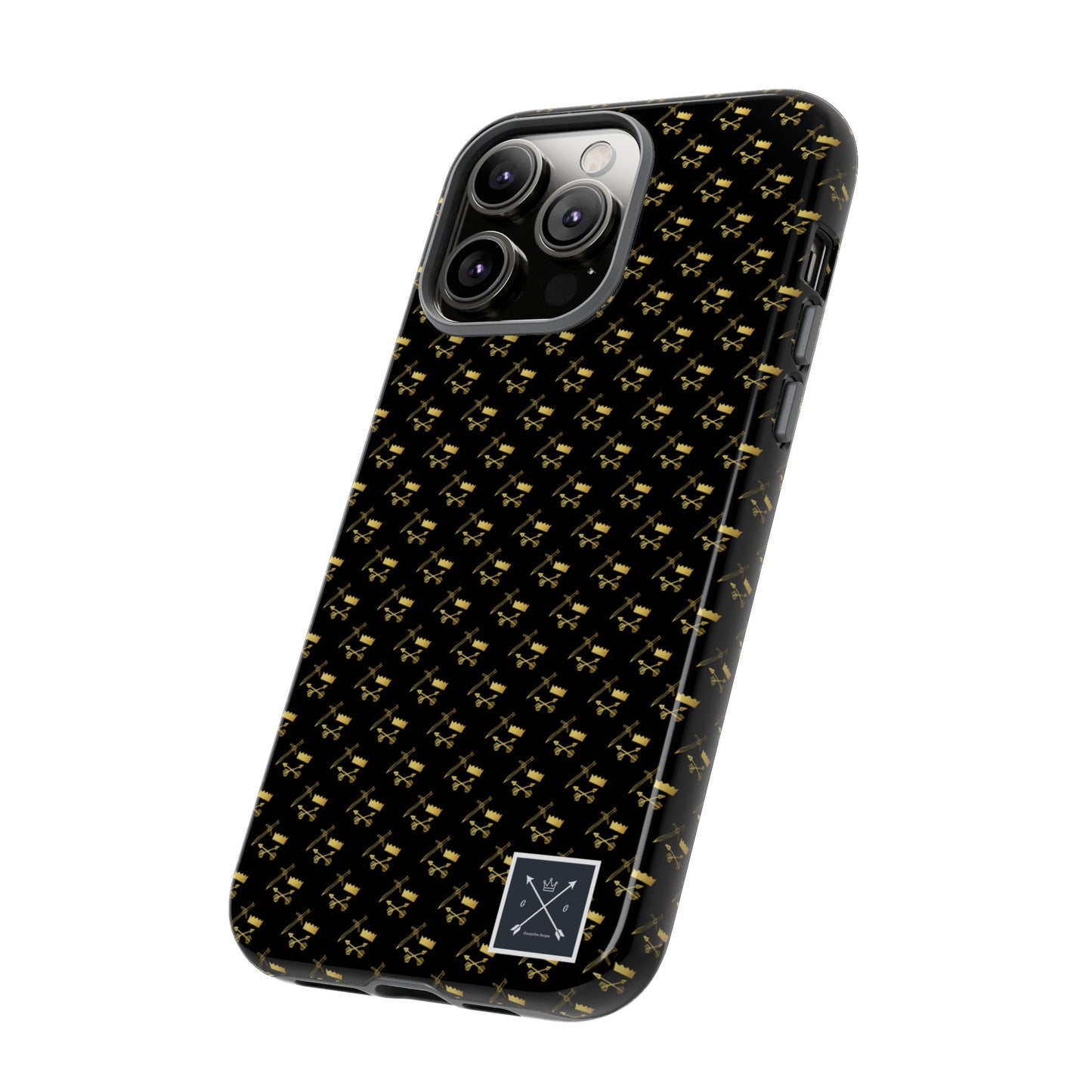 Gold and Bold Warrior Pattern - Tough Phone Cases