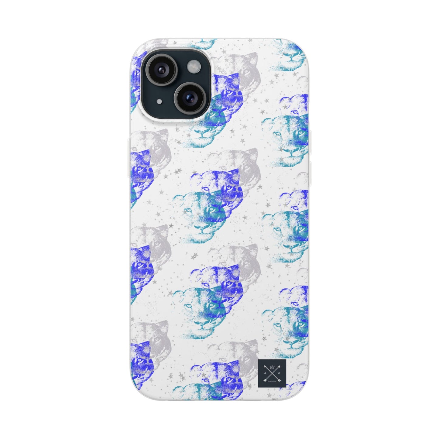 Lioness Arising (white/blue) - Flexi Phone Cases