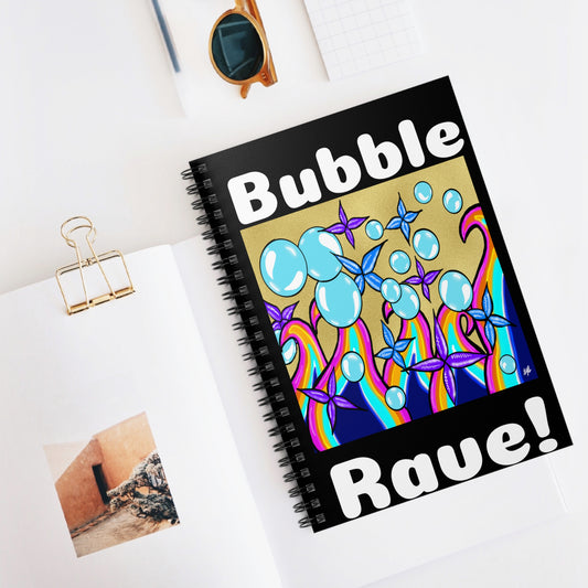 Spiral Notebook - Bubble Rave - Ruled Line