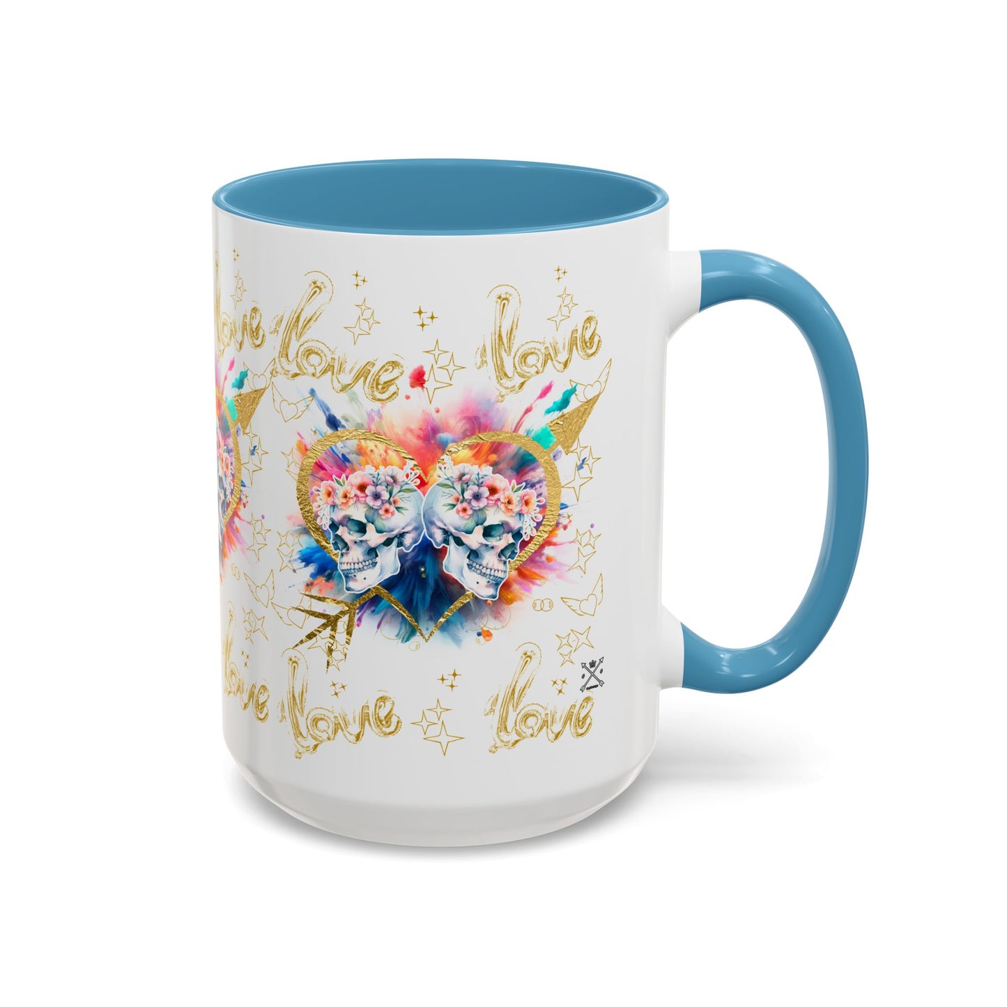 Love is Golden Watercolor - Accent Coffee Mug (11, 15oz)