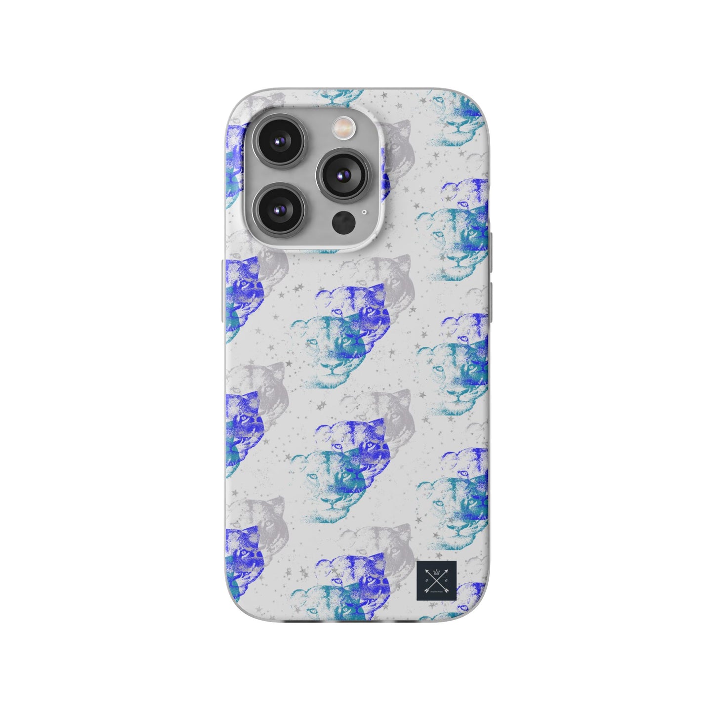 Lioness Arising (white/blue) - Flexi Phone Cases